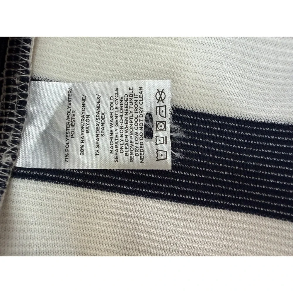 J. Crew Navy Blue White Striped Sheath Dress Womens Size 6 Sample NEW